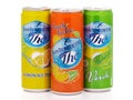 Cans of San Benedetto Ice Tea, Peach Ice Tea, Lemon Ice Tea and Green Tea